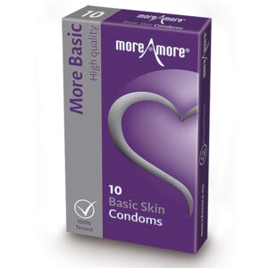 MoreAmore - Condom Basic Skin 10 pcs