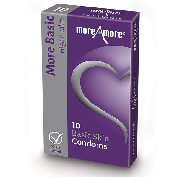 MoreAmore - Condom Basic Skin 10 pcs